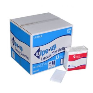 WIPE-UP LUXURY SERVIETTES 40*40/2000PCS